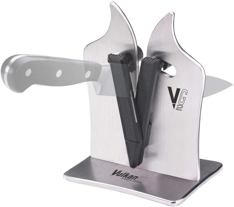 Vulkanus Unisex - Adult Knife Sharpener Professional G2 Sharpener Silver One Size, standard size - Image 3