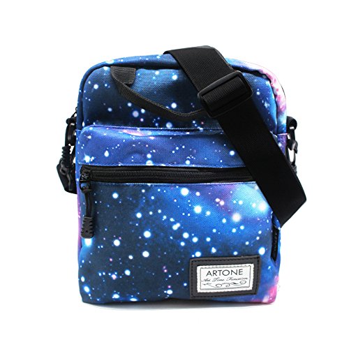 Artone Blue Universe Galaxy Casual Crossbody Bag Campus Shoulder Bag Fit iPad