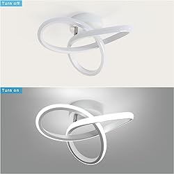 DAXGD Modern LED Ceiling Light, 6500K White Light