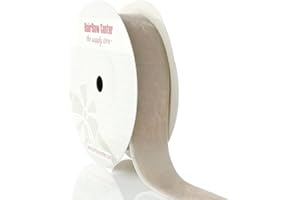 HAIRBOW CENTER LLC HBC 1" Velvet Ribbon 823 Taupe - 25 Yards