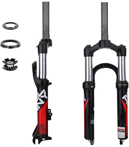 Fourche à Suspension VTT 26/27.5/29 Pouces | Ressort Mécanique Course 100mm | Frein Disque QR 9mm | Tube Droit 28.6mm