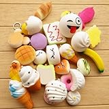 Bhbuy Jumbo Soft Food Slow Rising Phone Key Chain Straps