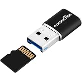 Rocketek Aluminum USB 3.0 Portable Memory Card Reader Adapter for Micro SD Card/TF Card Reader Adapter