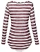 Laksmi Womens Long Sleeves Striped Chevron Print Tunic Top