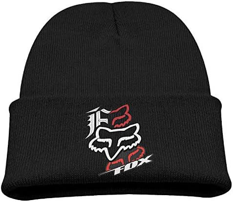 RALEND Unisex Kids Fox Racing Logo Beanie Caps