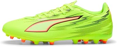 Ultra 6 Play MG Chaussures de Football Unisexes Jaune Alerte Noir-rougeâtre Lime Squeeze, 41 EU, Yellow Alert PUMA Squeeze Squeeze Noir/Rouge, 41 EU