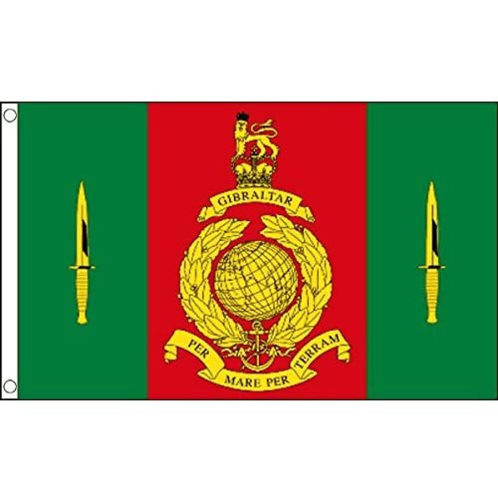 AZ FLAG - Commando Training Centre Royal Marines Of United Kingdom Flag - 3x5 Ft - 100D Polyester British Army Banner with Two Metal Grommets - Fade Resistant - Vivid Colors - 3' x 5' Feet - 150x90 Cm