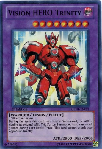 Yu-Gi-Oh! - Vision HERO Trinity (GENF-EN091) - Generation Force - 1st Edition - Super Rare