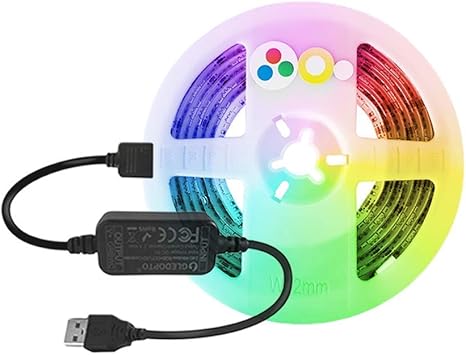 Amazon Com Zigbee Light Strip 5v Usb Ip65 Waterproof Led Light Strip Kit Works With Google Home And Alexa Through Your Zigbee Hub 2m 5v Strip And Controller Included Ip65 Waterproof Home Improvement
