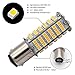 GRV Ba15d 1076 1142 High Bright Car LED Bulb 102-2835SMD DC12V Warm White Pack of 2