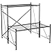 DOEWORKS 2 Tier Metal Plant Stand Storage Rack Shelf, Flower Pot Holder Display Shelf, Black