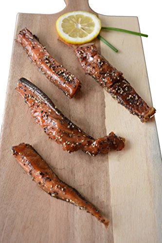 Indian Candy Maple Smoked Wild British Columbia Salmon Fish From Canada Candied and Cured in Maple Syrup Ships Frozen (1 lbs)