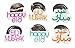 Happy Eid Font Swirl Decoration for Eid and Other Muslim Holidays (6 pack)