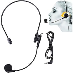 VOVIGGOL Upgraded Wired Microphone Headset with 270