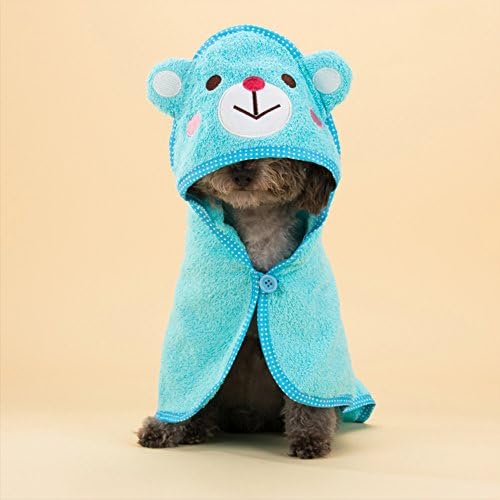 Soft Pet Dog Cute Cartoon Pajamas Dog Bathrobe Multifunction Absorbent Pet Bath Towel Animal Puppy Cat Warm Blanket Pet Supplies (L, Style 4)