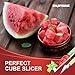 Stainless Steel Watermelon Windmill Cutter Slicer - Fruit and Vegetable Knife Corer Tools, with 4 Extra Forks, Melon Baller Scooper and Knife