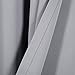 Best Home Fashion Thermal Insulated Blackout Curtains - Antique Bronze Grommet Top - Grey - 52