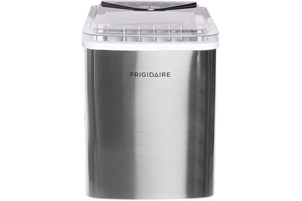 Frigidaire EFIC123-SS Counter Top Maker, Produces 26 pounds Ice per Day, Stainless Steel, Stainless