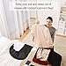 Titan Mall New Breathable 42'' Black Garment Bag Folding Suit Cover with Handles and 4