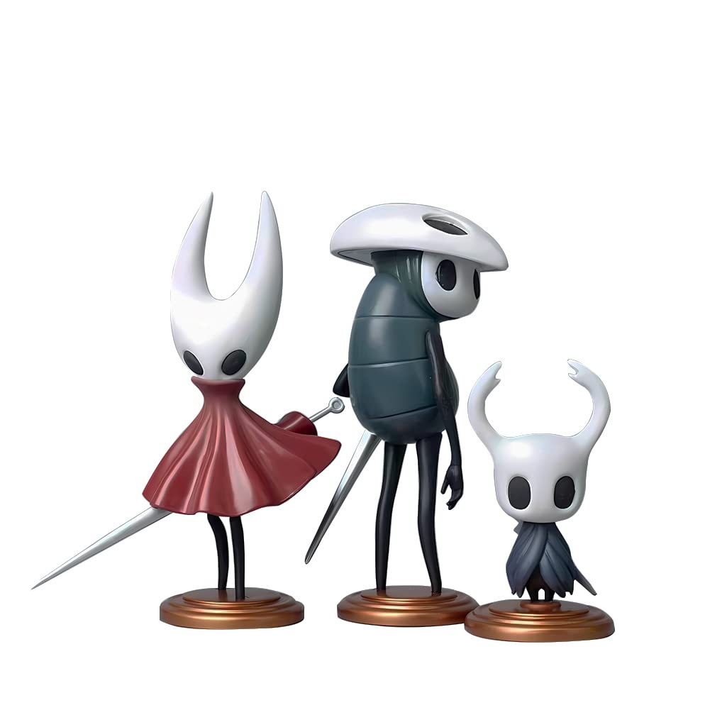 Jilijia 3Pcs Hollow Action Figure Game Hollow Anime Statue PVC Cartoon Figurine Model Toy Desktop Ornaments Collectibles Gifts for Fans