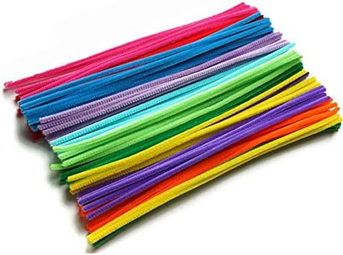 Pipe Cleaners Chenille Stems: DIY Handmade Crafts Toys Chenille Kids Toy Educational Crafts Chenille Stems Kids Colorful Cure-Pipe Colorful Pipe Cleaner