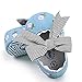 Elaco Infant Baby Girls Moccasins Anti-Slip Soft Sole Princess Shoes (0-6M, Blue)