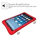 Fintie Silicone Case for All-New Amazon Fire HD 8 (Compatible with 7th and 8th Generation Tablets, 2017 and 2018 Releases) - Honey Comb [Corner Enhancement] Shockproof Kid Friendly Cover, Red
