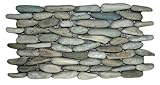 Sea Green Standing Pebble Tile 1 Piece (Mesh Mounted)