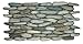 Sea Green Standing Pebble Tile 1 Piece (Mesh Mounted)
