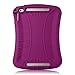 iPad Mini 4 Case, iXCC Shockproof Silicone Protective Rubber Soft Gel Case Cover [Drop Proof, Kids Proof, Shock Proof, Anti slip] - Purple