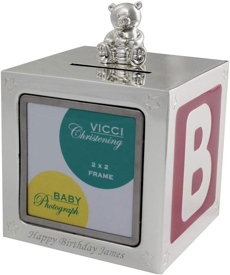 VICCI Money Bank Silver-Plated Photo Frame