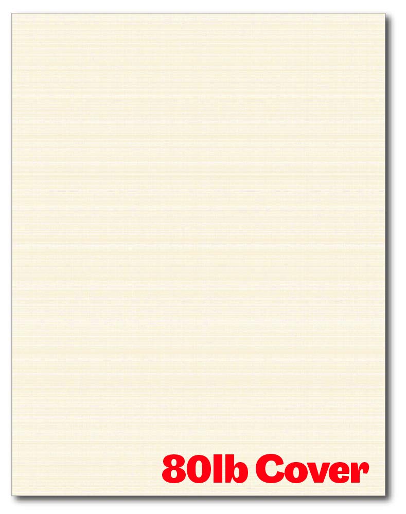 Photo 1 of Heavyweight Linen Textured Cardstock - 50 Sheets - Blank Thick Paper for Inkjet/Laser Printers (Natural)