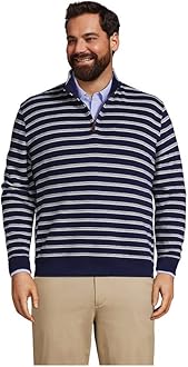 Bedford Rib Printed Quarter Zip 