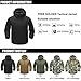 FREE SOLDIER Men Outdoor Water Resistant Tactical Softshell Hooded Jacket