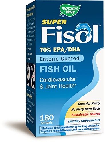 Nature's Way Super Fisol Fish Oil, 70% EPA/DHA, 180 Softgels