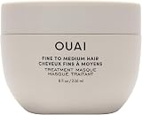 OUAI Fine to Medium Hair Masque 236ml Hydration Keratin Panthenol Shea Butter view 1