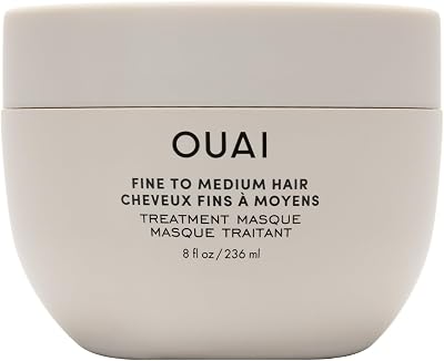OUAI Fine to Medium Hair Masque 236ml Hydration Keratin Panthenol Shea Butter