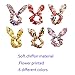 22PCS Hair Scrunchies Rabbit Ears Hair Tie Ropes Elastic Hair Bands Hair Bow Scrunchies Ponytail Holder Hair Accessories for Women Girls Teens Kids Children…