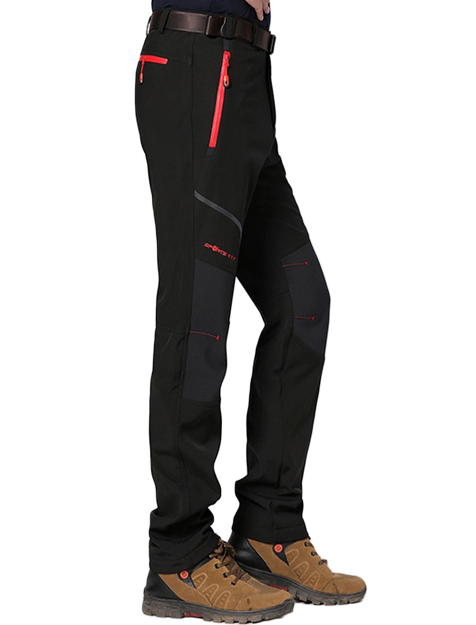 lined walking trousers mens