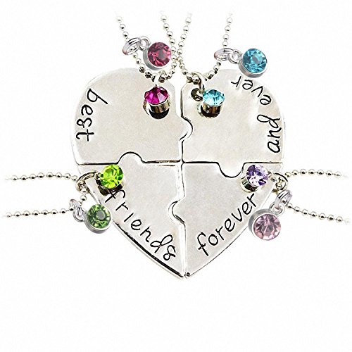 Tisda best friends forever and ever set of four necklac…