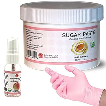 Buy Sugaring Organic Waxing Kit 12oz Sugaring Jar Anti Ingrown
