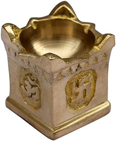 Giant Roots Brass Diyas for Pooja| Oil Lamp | Pooja Articles Home Décor Item - Showpieces | 1.5 Inch