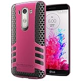 Hyperion Titan 2-piece Premium Hybrid Protective Case / Cover for LG Optimus G3 Cell Phone (Fits all LG Optimus G3 [Possible model numbers: D850, D830, VS985, D851, D972] US and International models and carriers) **2 Year NO HASSLE Warranty** - PINK