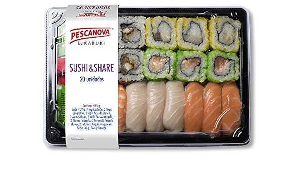 Pescanova Sushi y Share - 445 gr : Amazon.es: Alimentación y ...