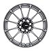 Konig DIAL IN Matte Grey Wheel with Painted (15 x 8. inches /4 x 100 mm, 25 mm Offset)