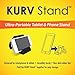 KurvStand Slick Snapping Hinge Design Non-skid Rubber Feet Phone Case, Black