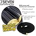 78Seven Expandable Garden Hose Never kink, tangle, twist. Heavy duty and light weight. Design 2017... 50 foot black.