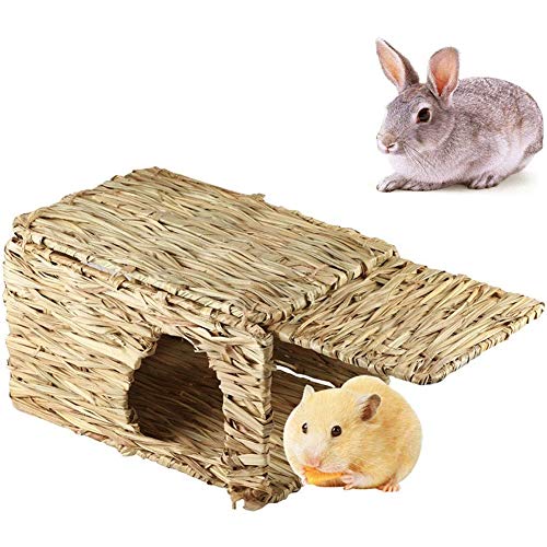 Tfwadmx Rabbit Grass House, Extra Large Natural Hand Woven Seagrass