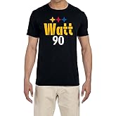 Black Pittsburgh TJ Watt Logo T-Shirt