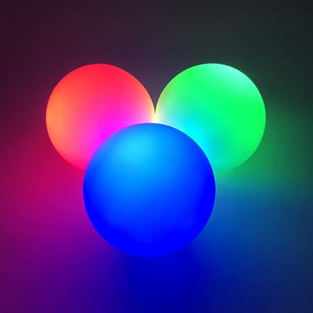 Amazon Ledソフトロシアンジャグリングボール プロジョーled 充電式 68mm 90g Juggle 4 Fun 3個セット スポーツゲーム おもちゃ